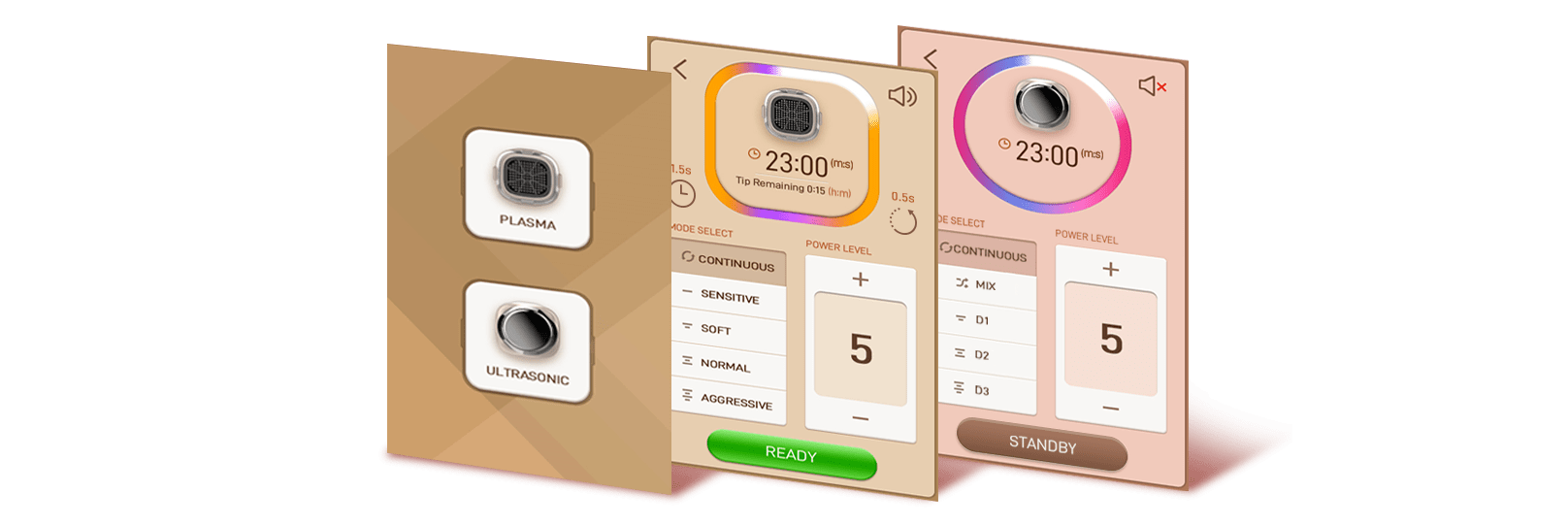 Plasonic User Interface States